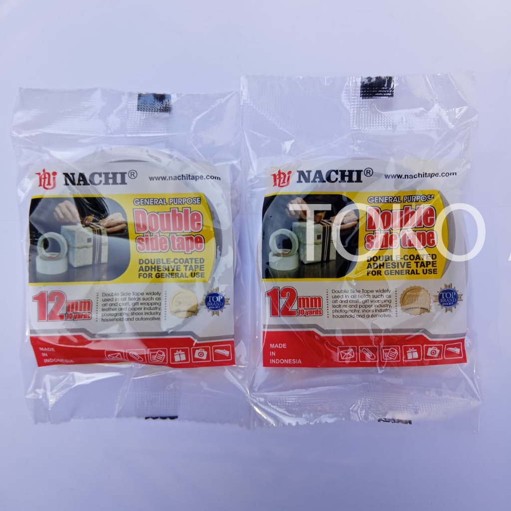 

Nachi Double Tape Isolasi Bolak-Balik 12mm (1/2 Inch) 10 Yard