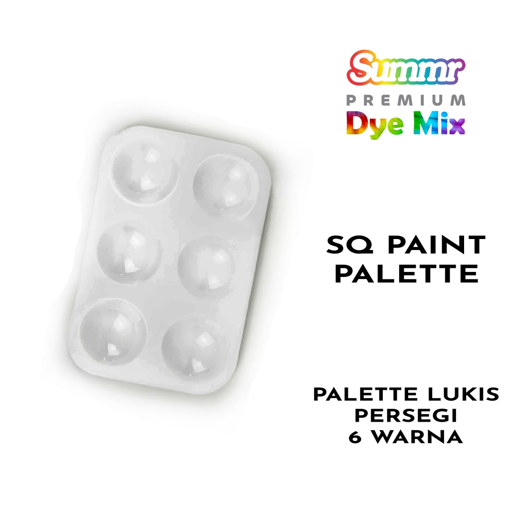

Paint Palette Persegi 6 Warna Palet Cat Lukis