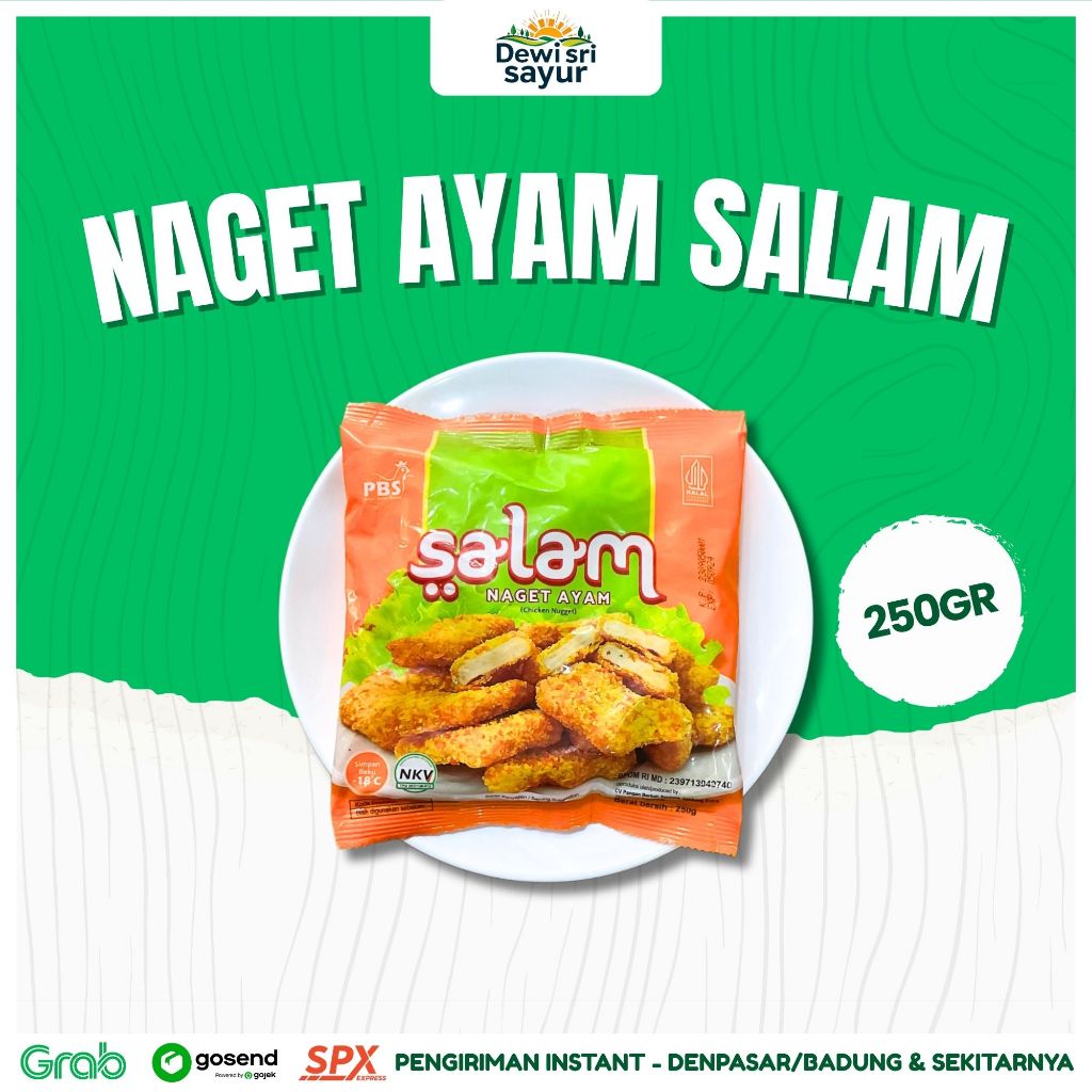 

Naget Ayam Salaam 250gr – Dewi Sri Sayur