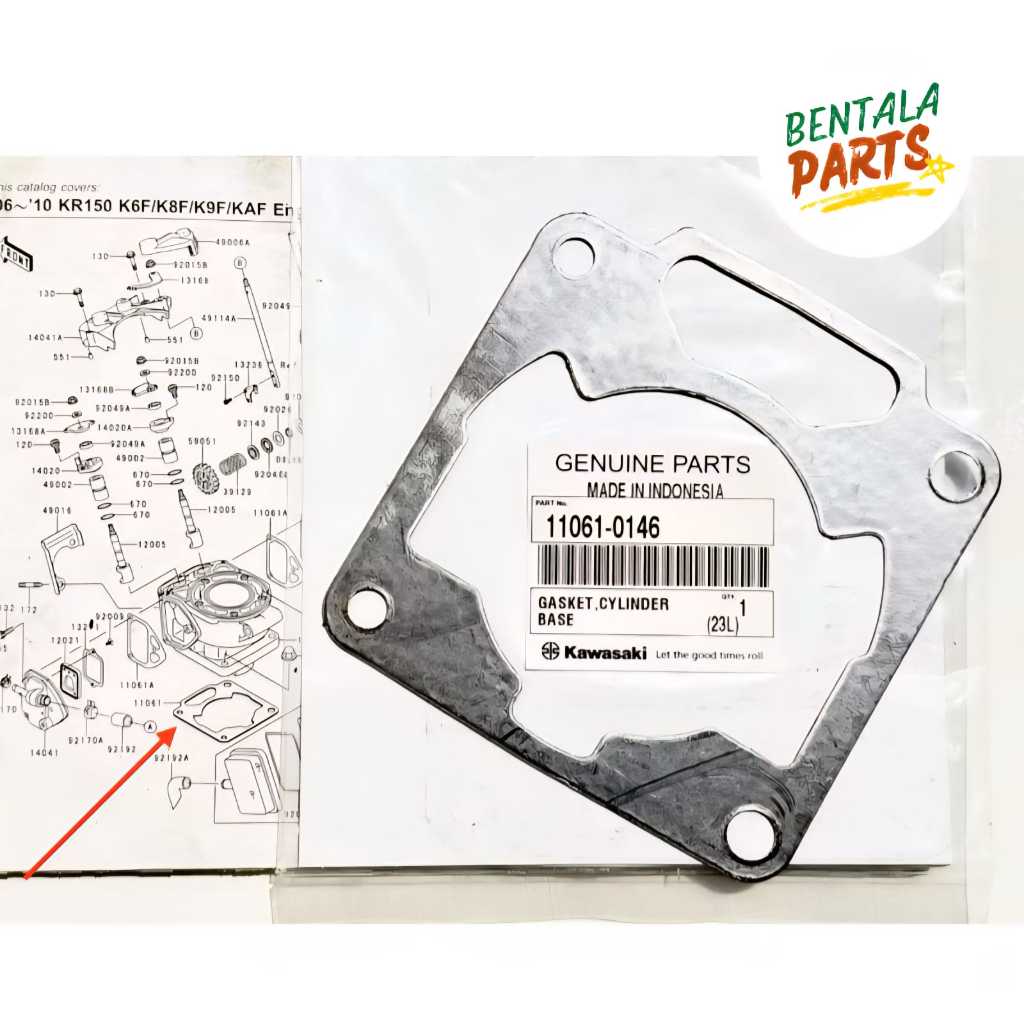 PAKING BLOK BAWAH NINJA R SS RR NINJA KIS ORIGINAL KAWASAKI