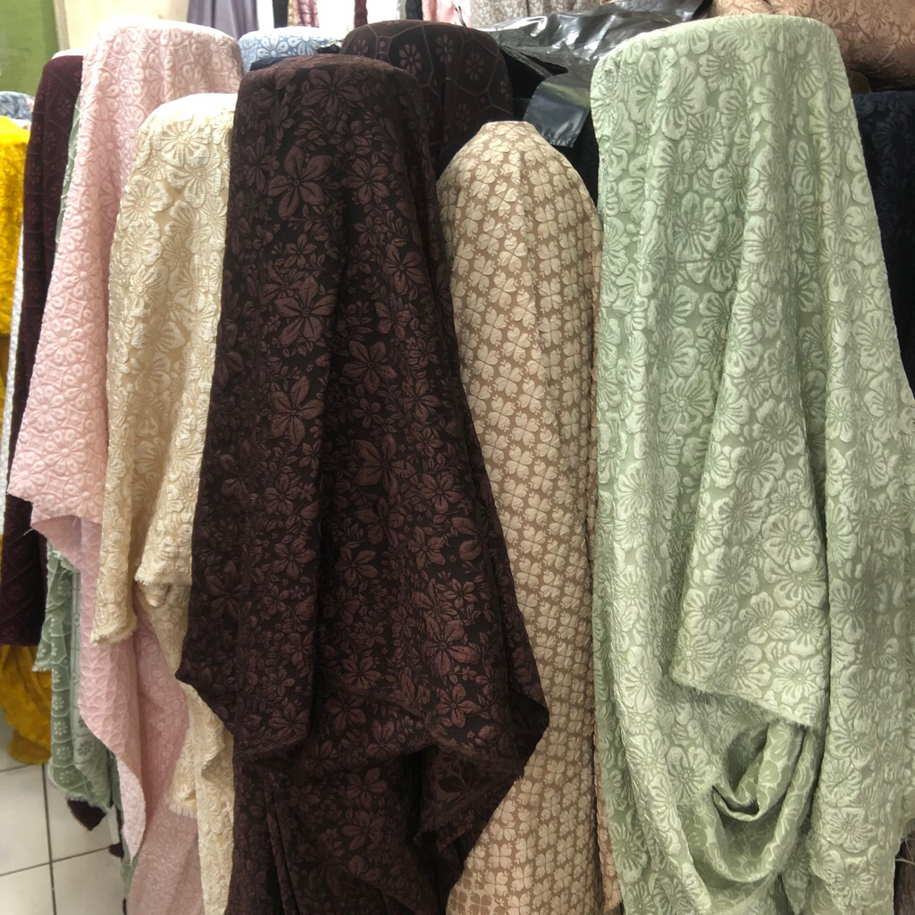 kain jaguard embos motif bunga - kain jaguard embos motif korea am