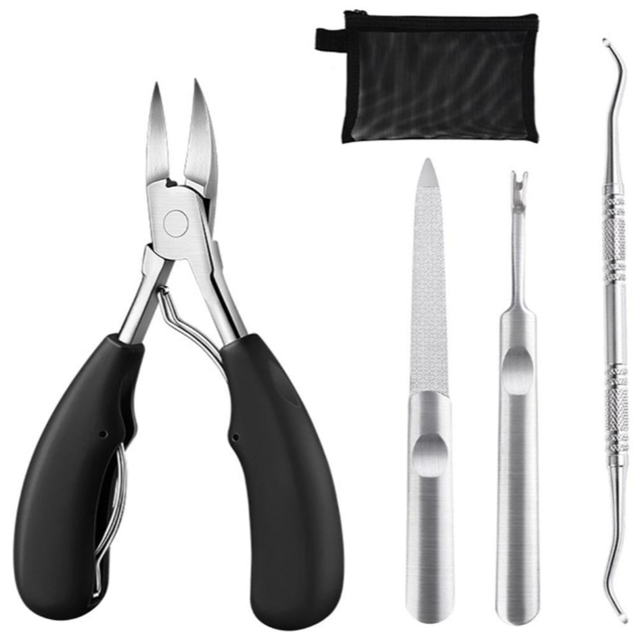 Gunting Kuku Cantengan Perawatan Pemotong Pangkas Kuku Manicure Pedicure 4 in 1 Anti Cantengan