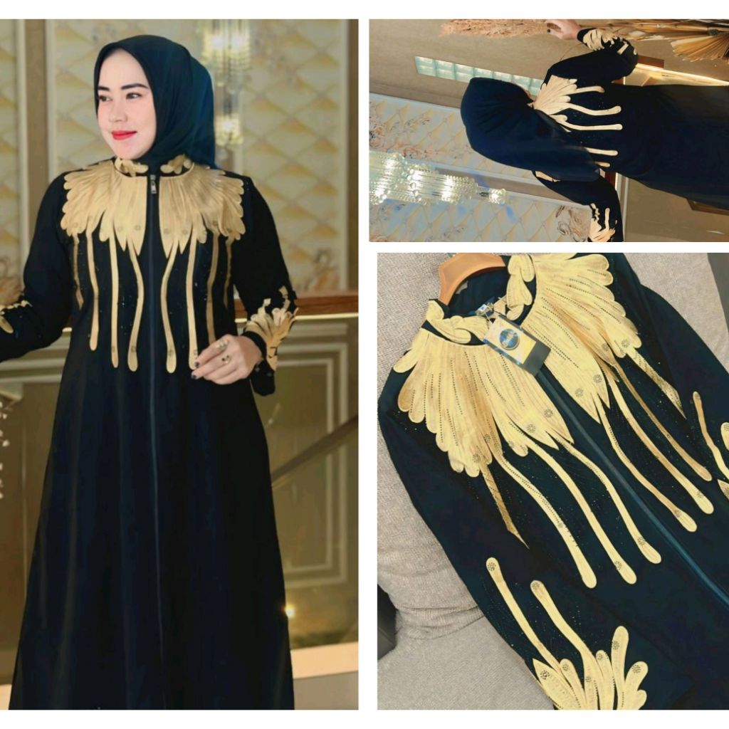 Zulfa Abaya bordir terbaru