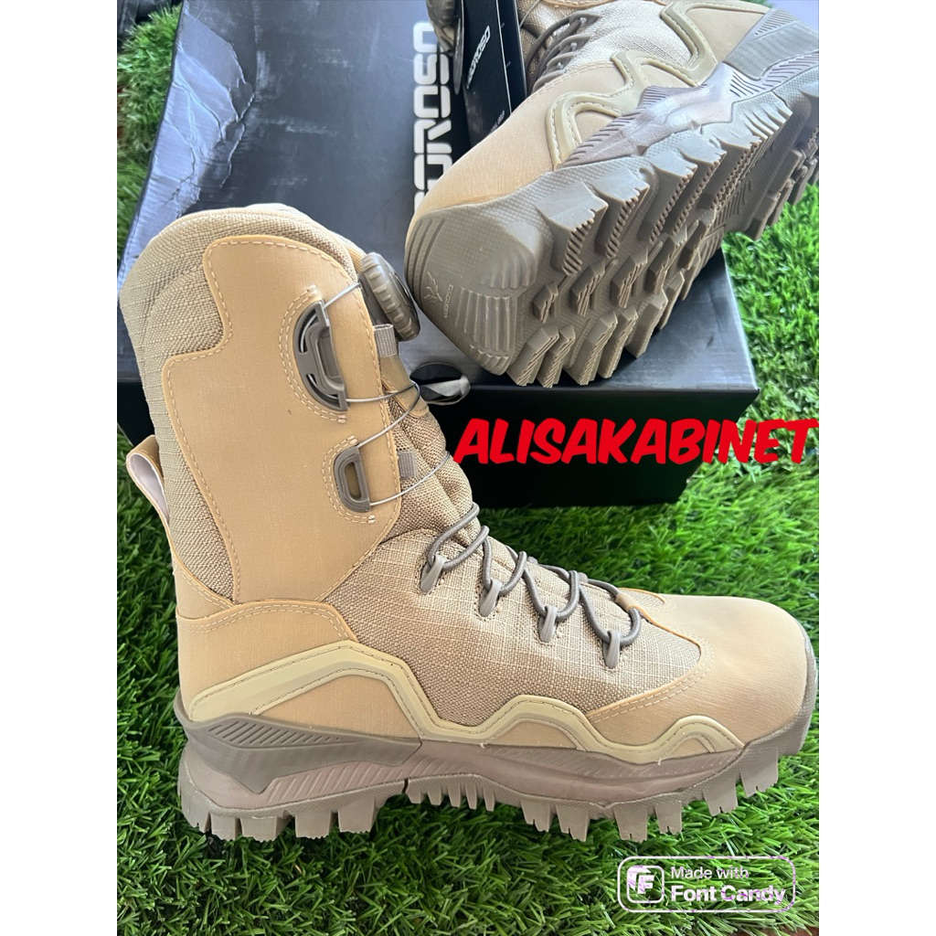 Sepatu PDL Gurun Lebanon Vigoroso Waterproof Jatah TNI