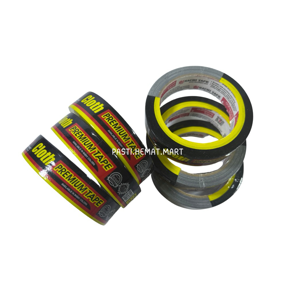 

Lakban Jilid Nachi | Nachi Cloth Tape 1 Inch 23 MM X12 M | Lakban Kain Hitam | 1 PCS