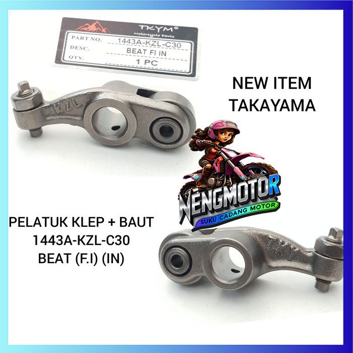 PIANO KLEP PELATUK KLEP + BAUT  IN BEAT FI 1443A-KZL-C30 +Bearing - TAKAYAMA HIGH QUALITY NENGMOTOR