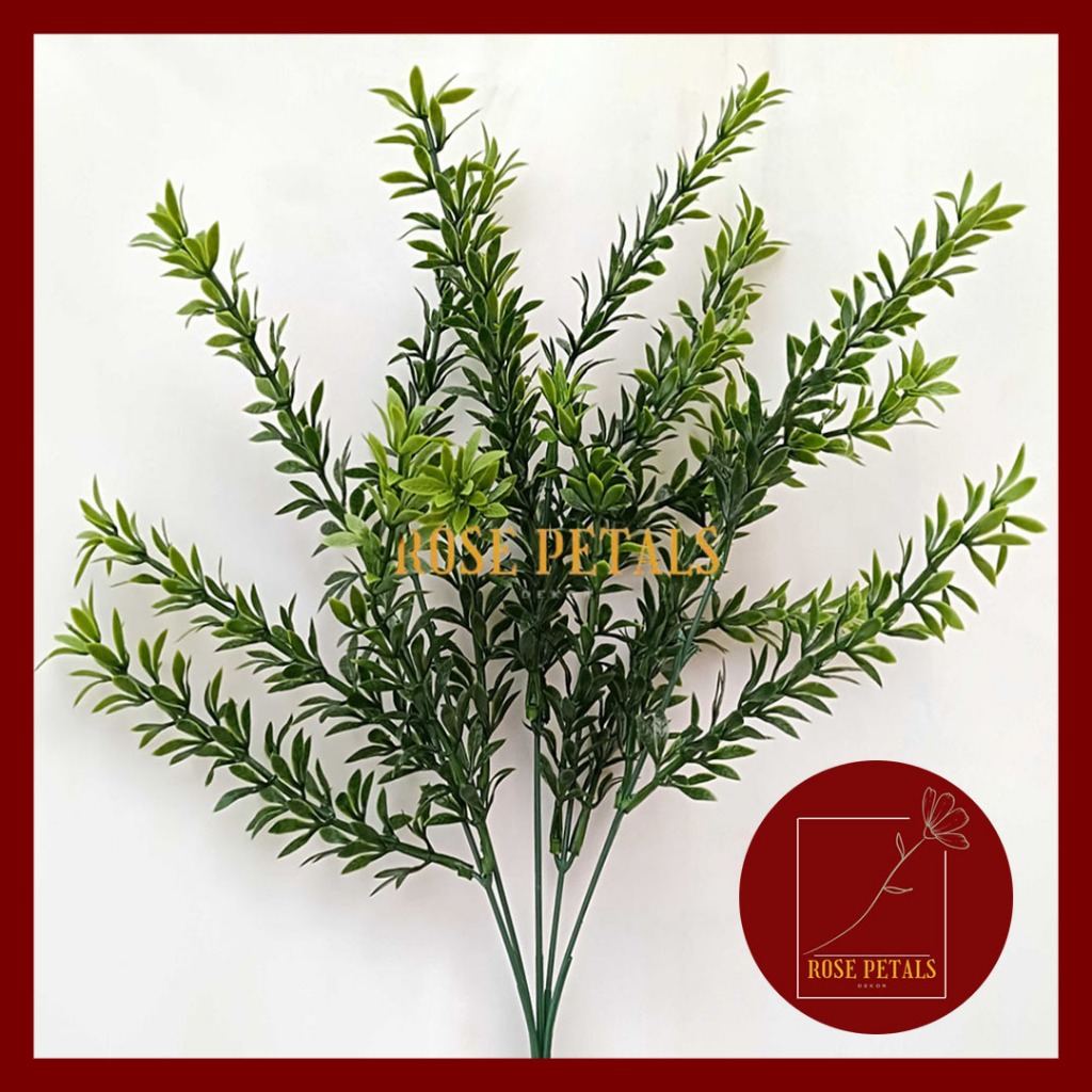 Artificial Rosemary Plastik Hiasan with High Quality Tanaman Daun Ornamen Dekorasi Bunga