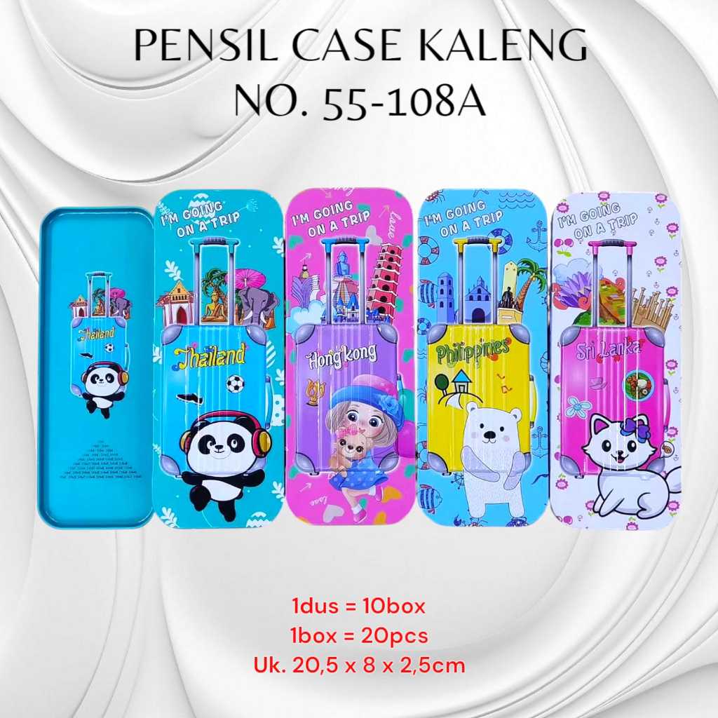 

Pensil case kaleng no 55-108A/tempat pensil motif kaleng
