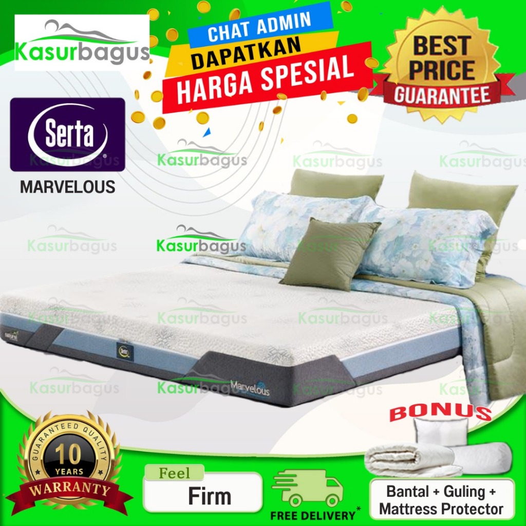 Serta Kasur Full Latex New Marvelous - Kasur Saja 160x200