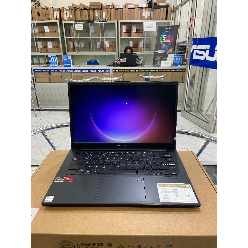 LAPTOP BARU ASUS VIVOBOOK E1404FA RYZEN 3 7320U RAM 8GB SSD 512GB LAYAR 14"INCH-FHD GARANSI