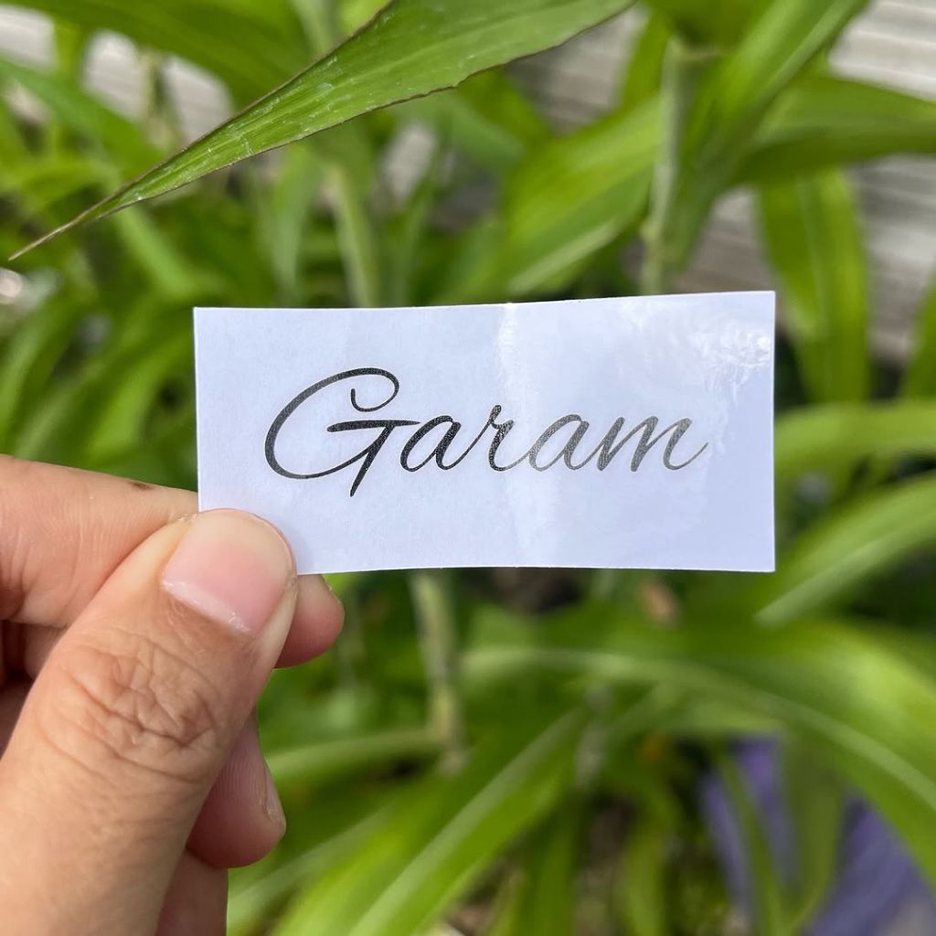 

Stiker Bumbu Dapur Anti Air Background Transparan size 5 x 3cm banyak pilihan