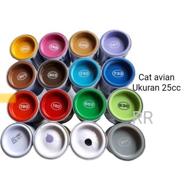 

Cat kayu dan besi cat avian 25cc Warna lengkap