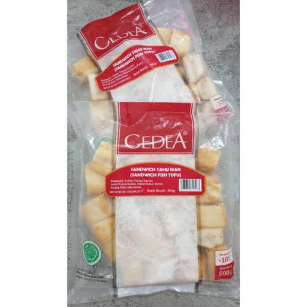 

Cedea Sandwich Tofu Olahan ikan 500 gr (Frozen Food)