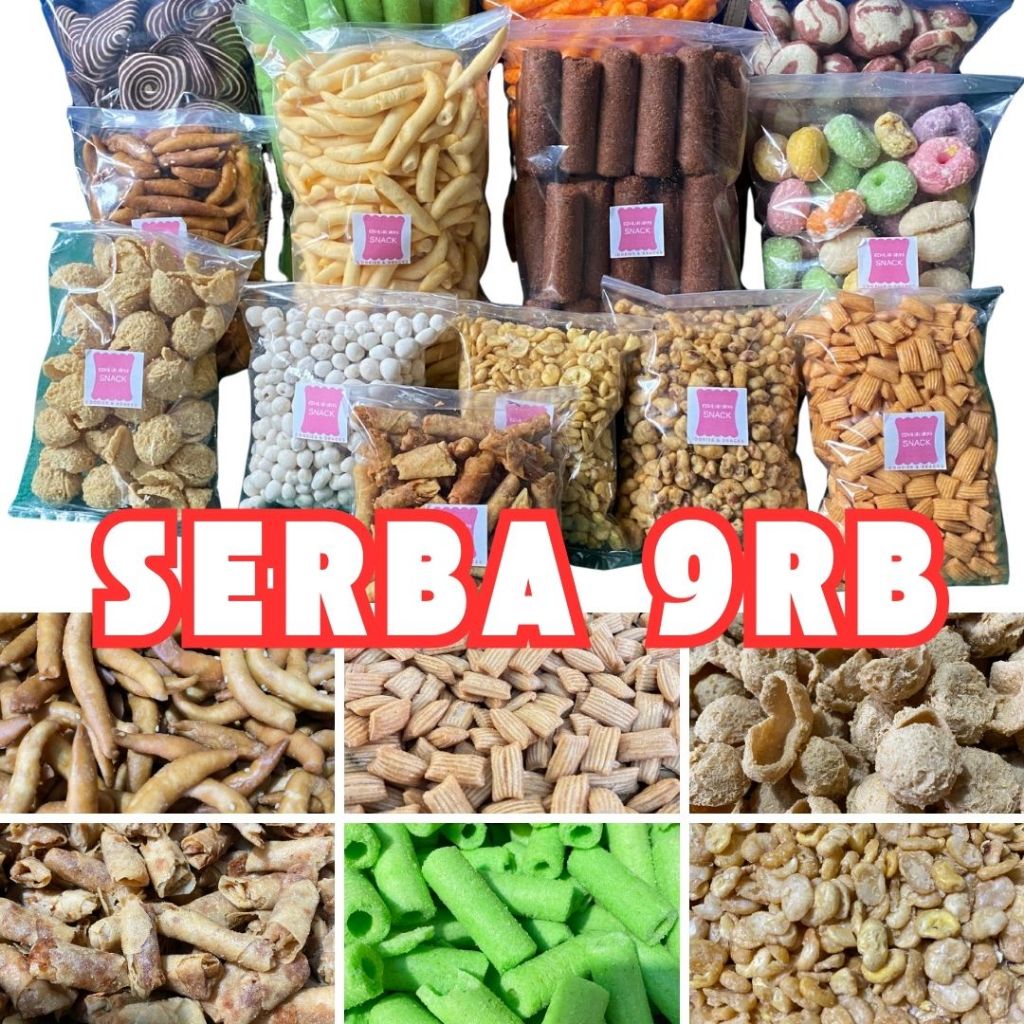 

Snack Serba 9Ribu - Snack Camilan Terlengkap Pedas Manis Gurih Snack Makaroni Sos Food Snack