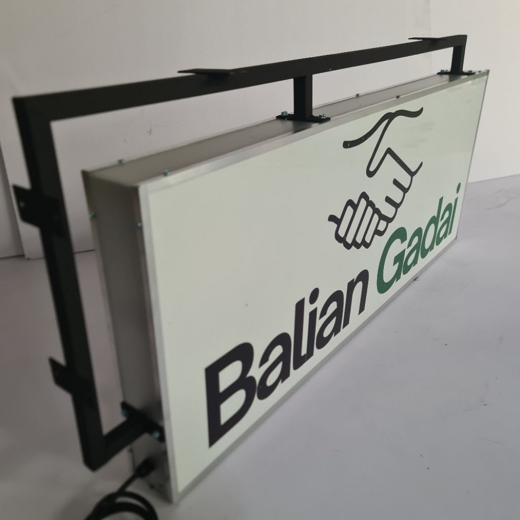 

Neon Box Custom 2 sisi Ukuran 100cm x 40cm