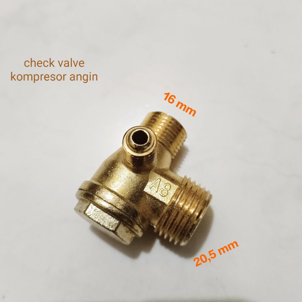 Check Valve nepel kompresor 075 - 1 hp for lakoni shohor imola compressor portable