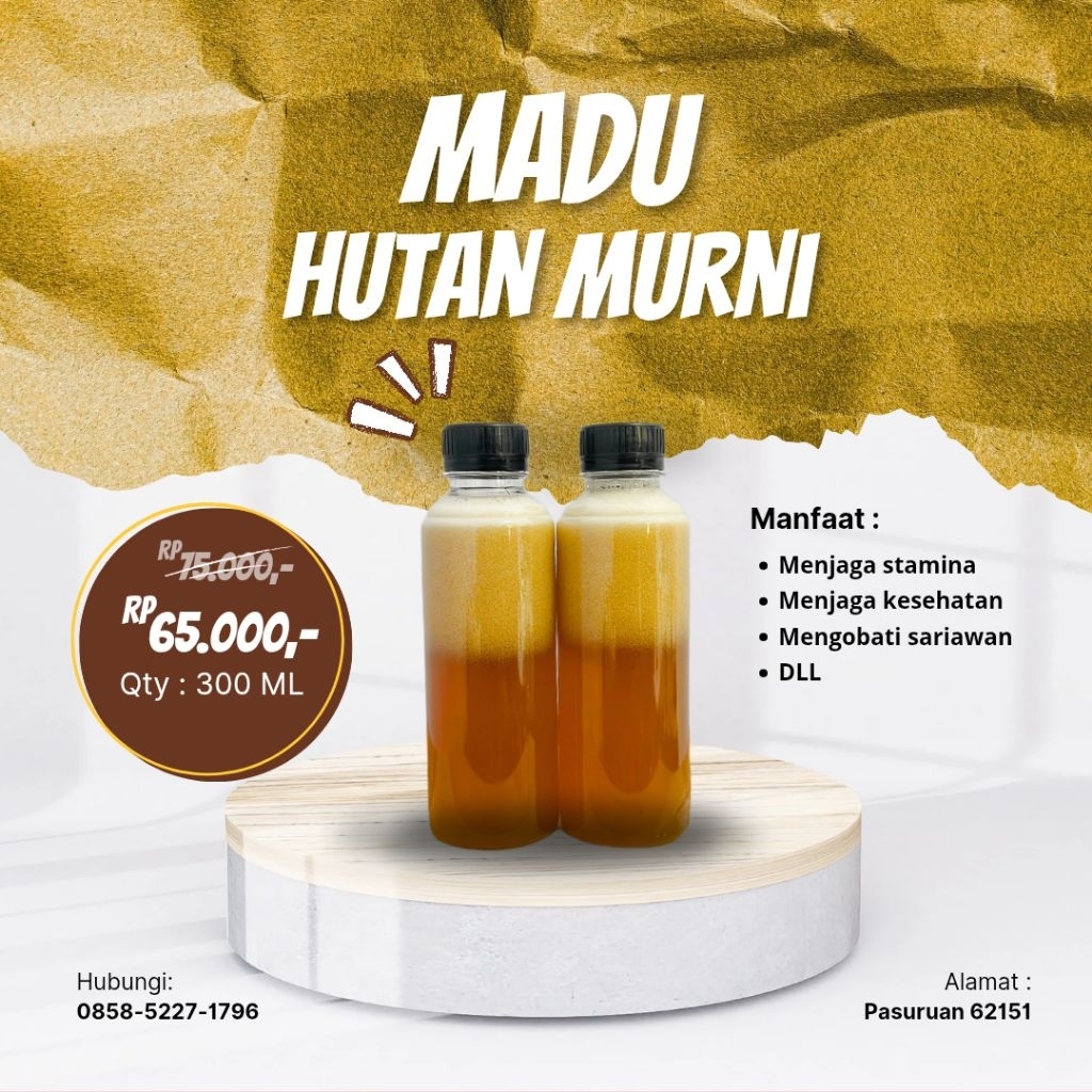 

Madu Hutan Murni 300ml