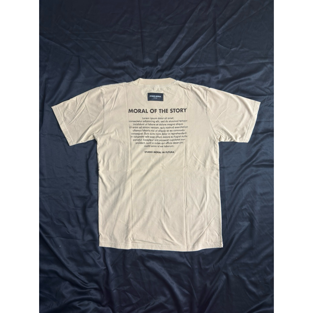 Studio Moral in Futura loren ipsum tee