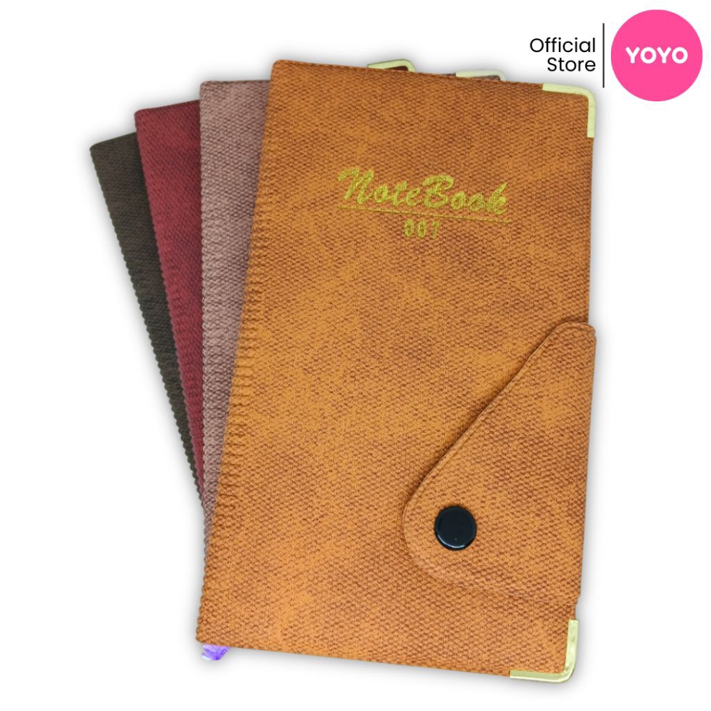 

YOYO Notebook Aesthetic A6 Buku Agenda Kancing 72 Lembar