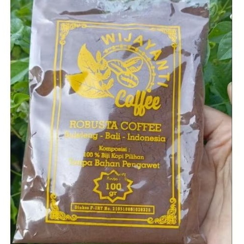 

Kopi Bali asli bubuk Robusta 100% 100 gram wijayanti