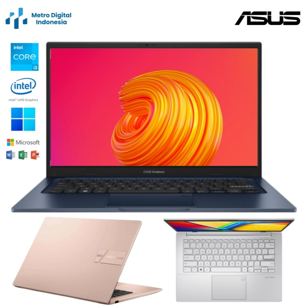 ASUS Vivobook A1404VA Intel Core i3 1315U RAM24GB SSD1TB 14'' FHD Windows 11 Office 2024