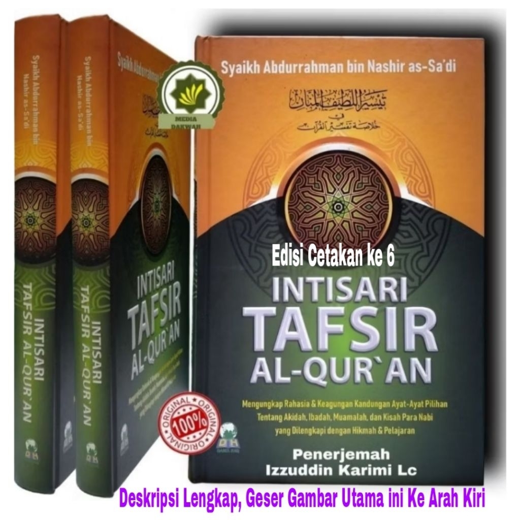 Buku INTISARI TAFSIR ALQURAN Mutiara Tafsir Al-Quran Terjemahan Alqur'an Ringkas Kaidah Penafsiran Q
