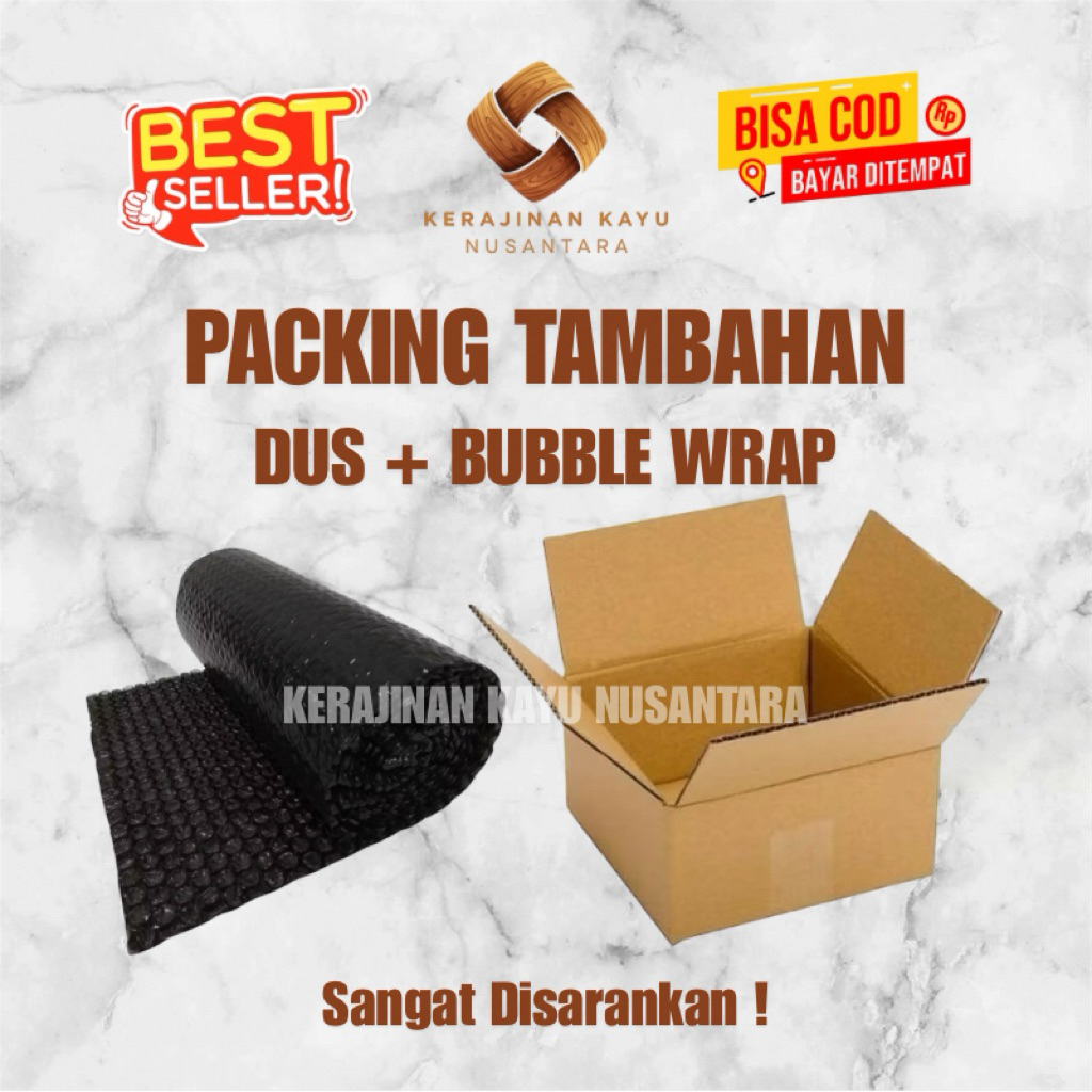 

Extra Packing Kardus Bubble Wrap Keamanan Paket