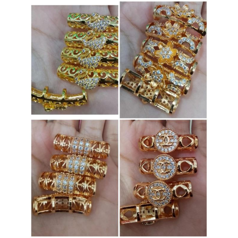 Liontin Tabung- Liontin Biji Lada & Tabung Ornament Untuk Gelang Tali - Liontin Tabung Gelang Tali