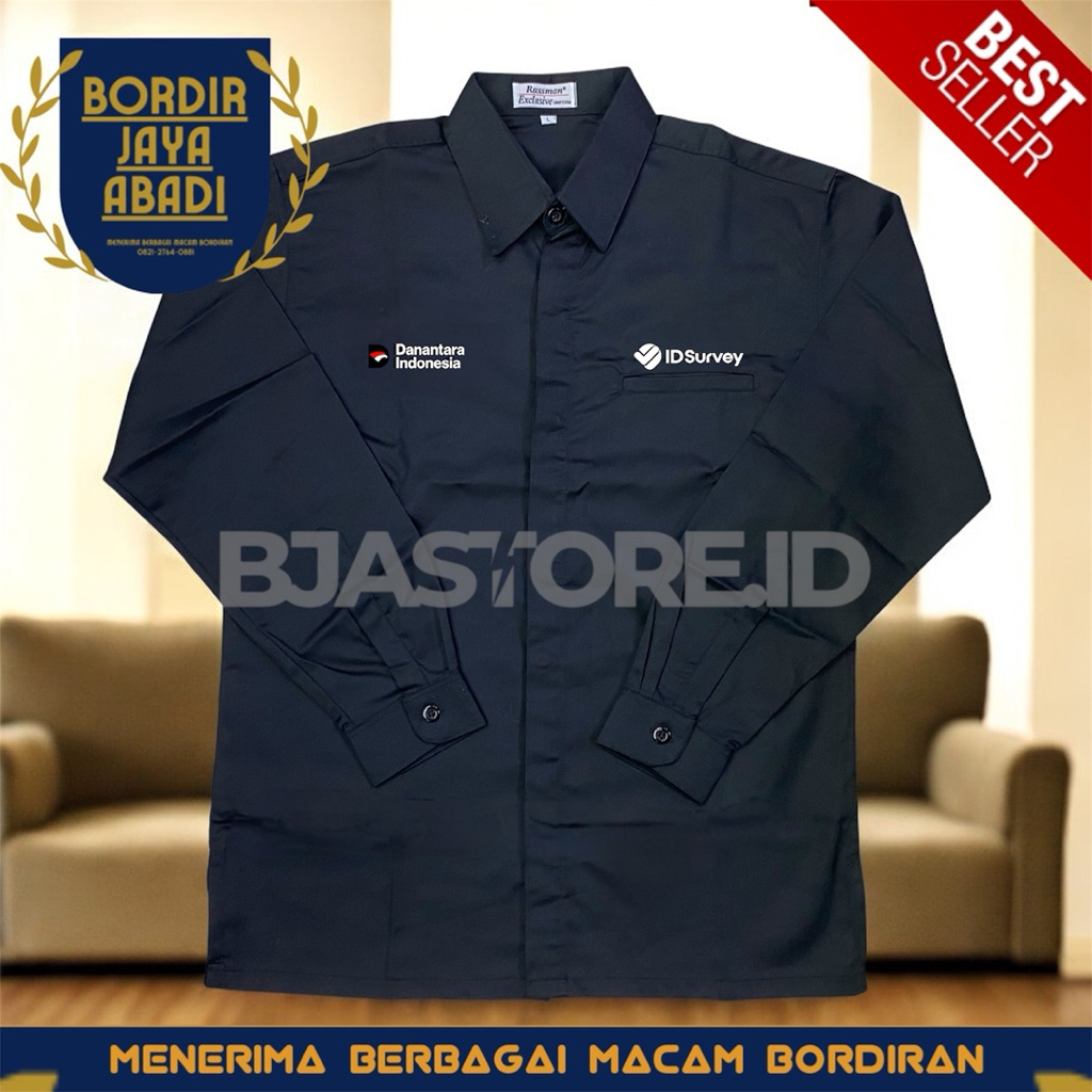 Kemeja Id Survey Danantara Indonesia Terbaru K1 Hitam