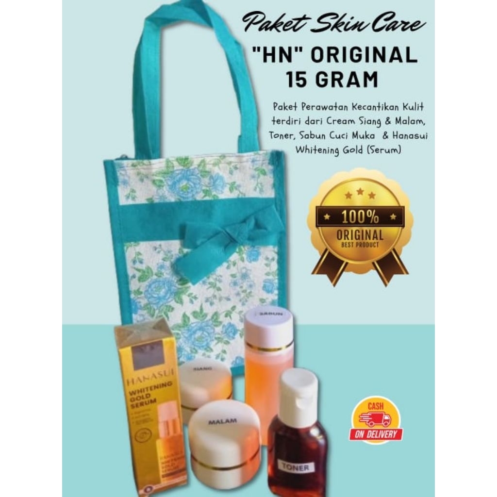 COD - Paket Lengkap 15gram + Serum Hanasui Gold Original ( 1 Paket )
