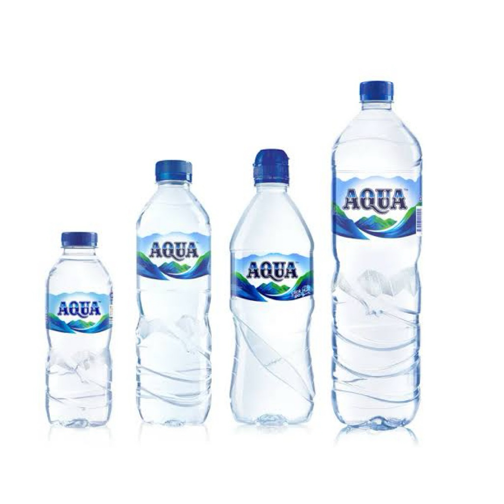 

aqua botol air mineral segar