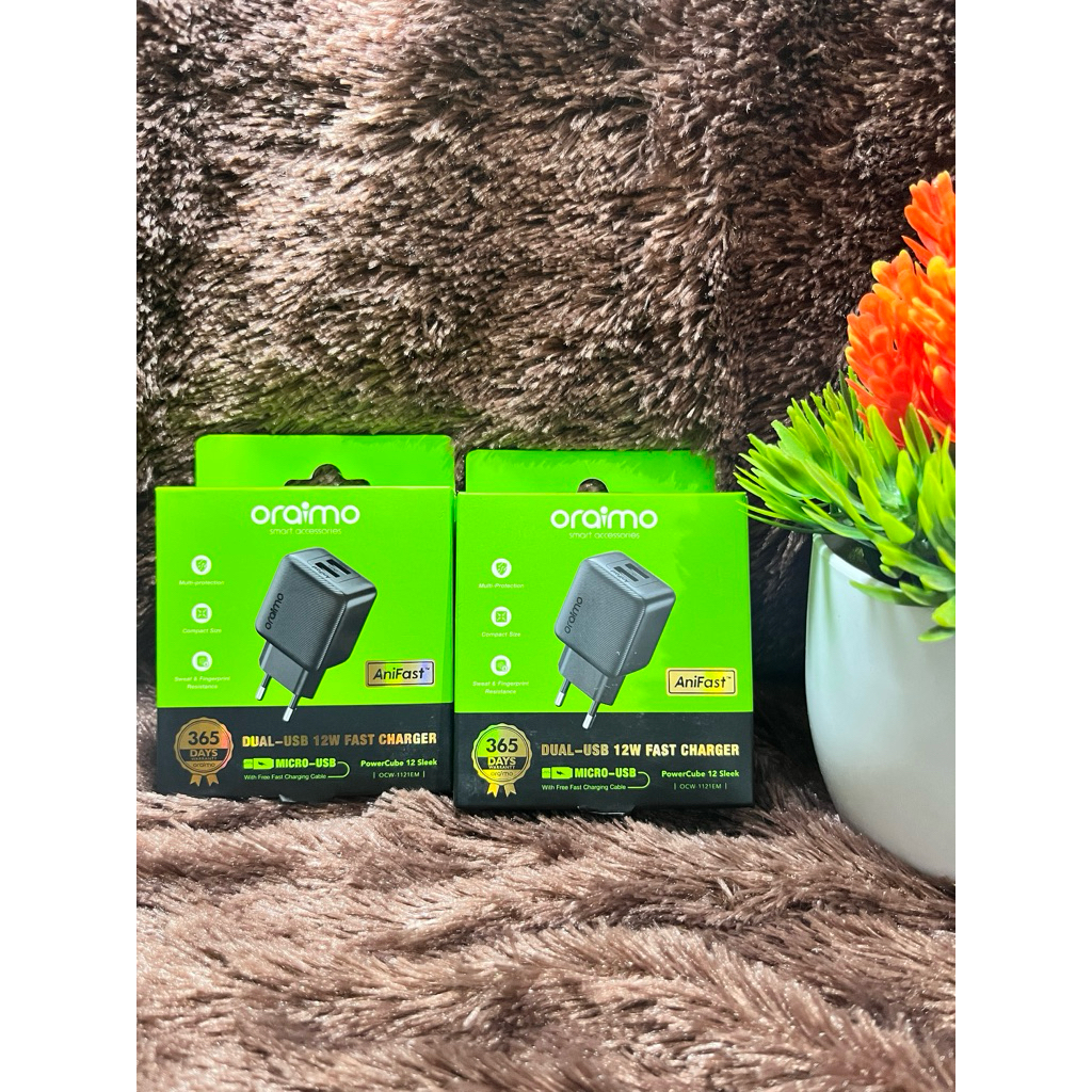 CHARGER ORAIMO (OCW 1121EM) 2.4A  MIKRO USB, TYPE C