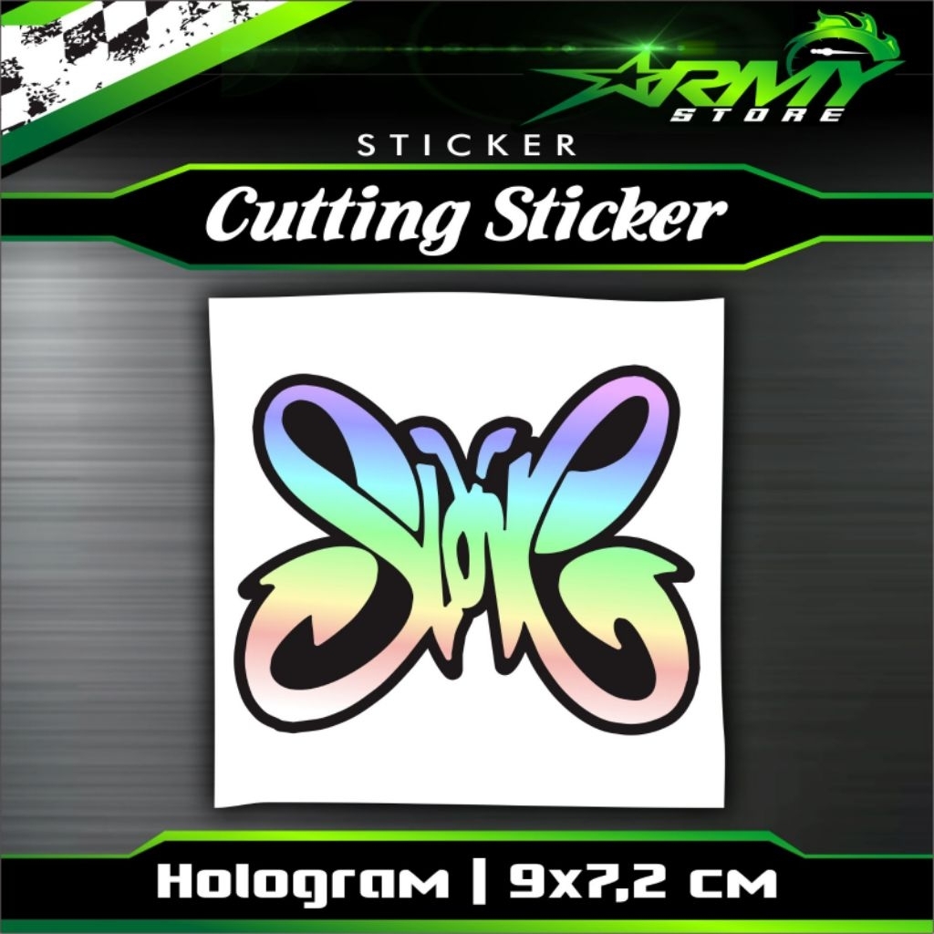 

Stiker slank Hologram