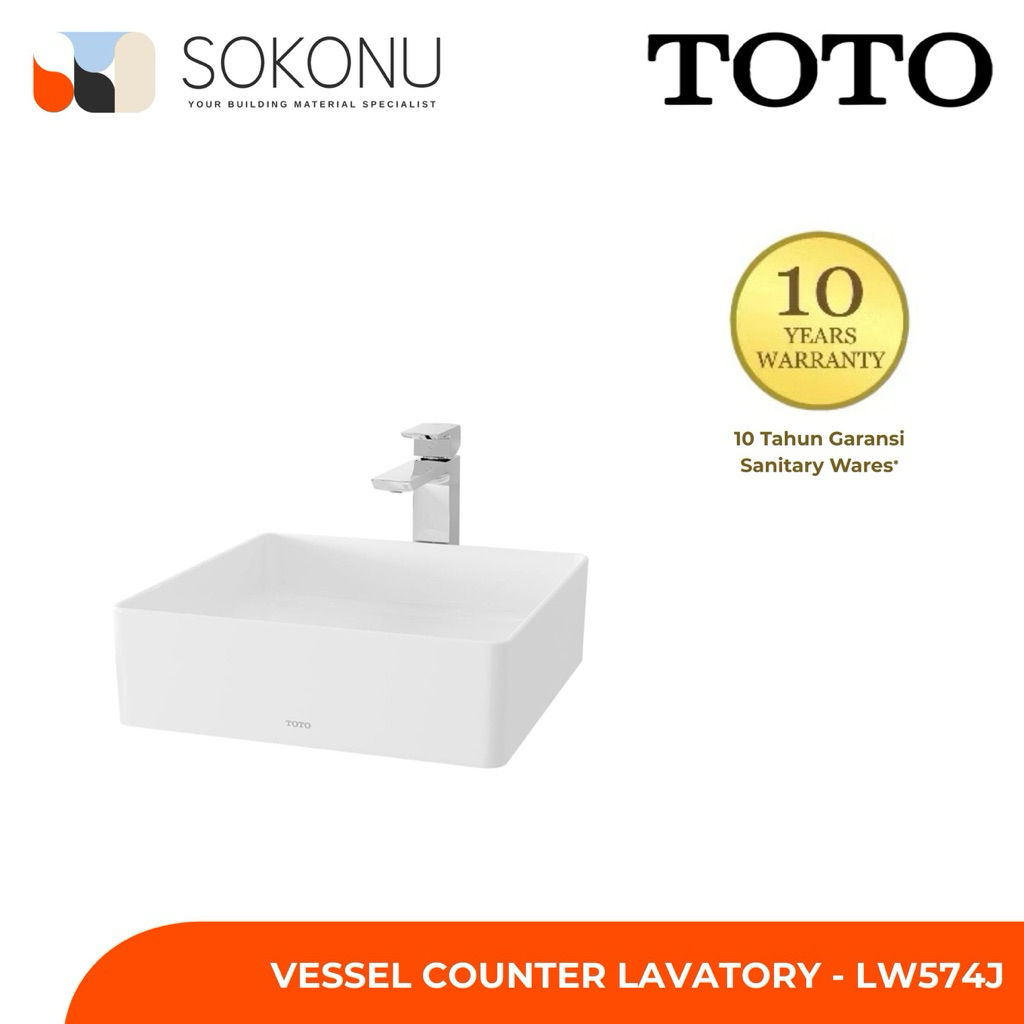 TOTO Vessel Counter Lavatory - LW574J