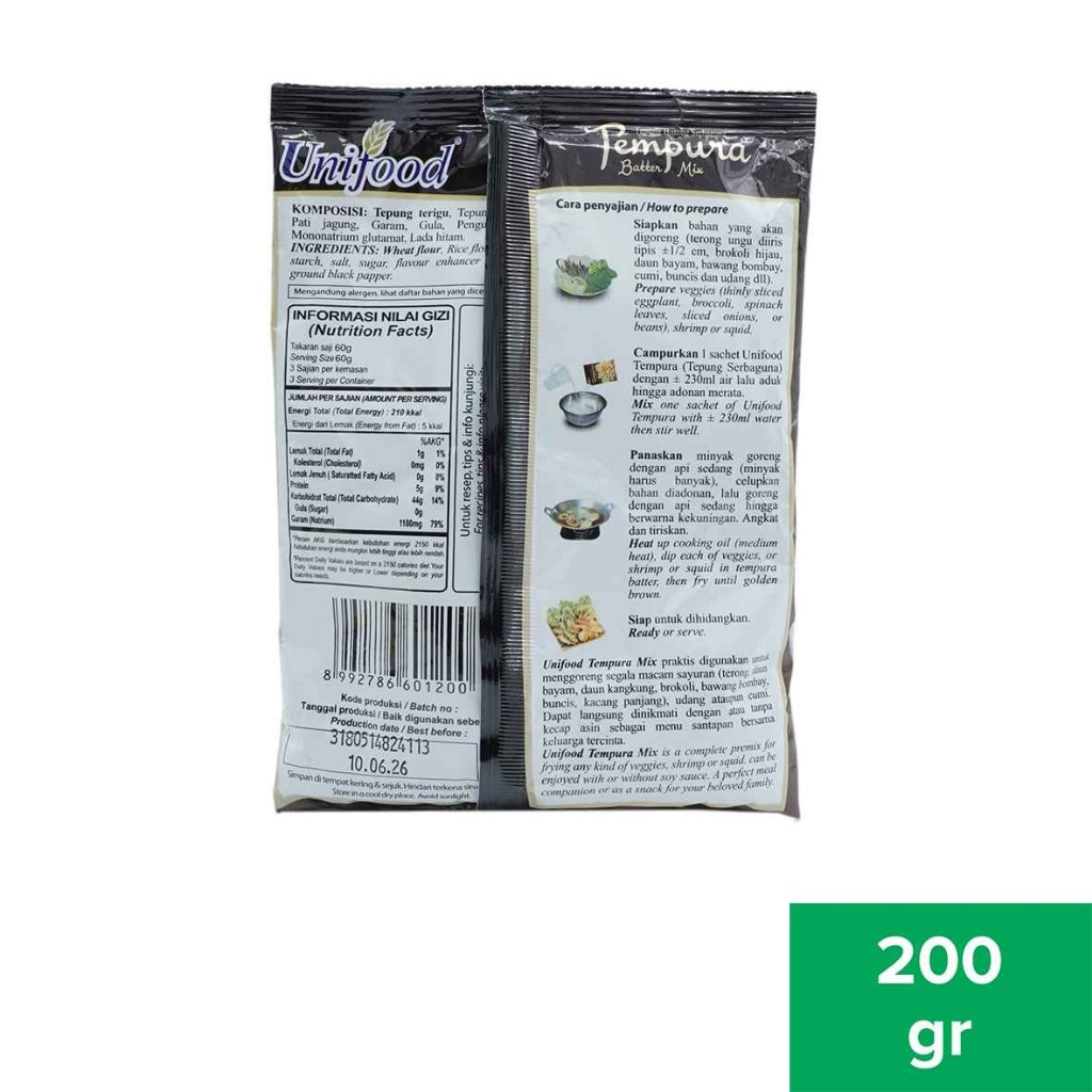 

PONDAN TEMPURA BATTER MIX SACHET 200GR