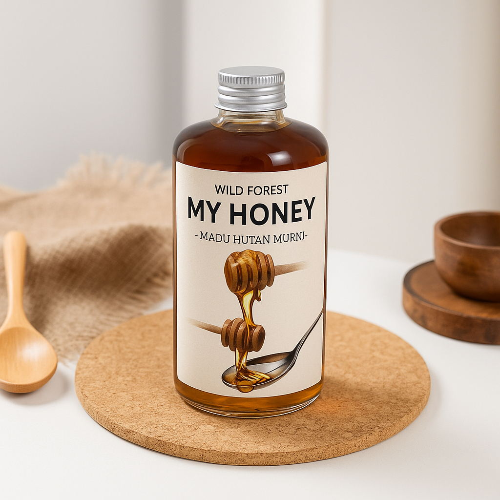 

Madu Asli Multiflora Super 750 GR Raw Honey Madu Murni - 100% Organic