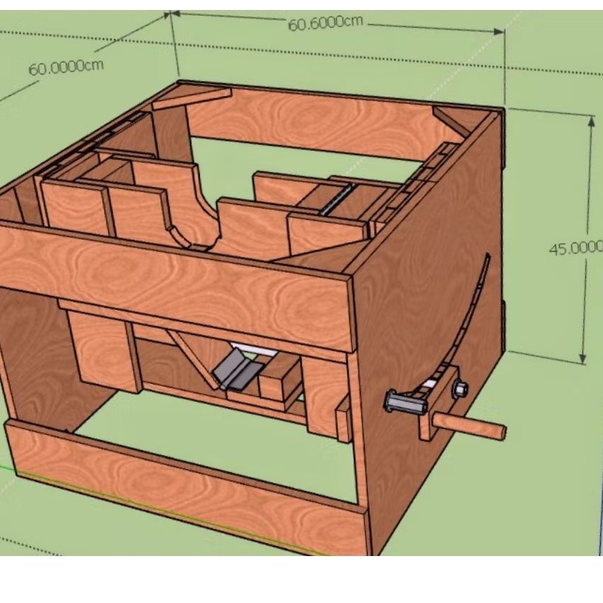 box dudukan circular saw untuk mekanisme table saw rakitan