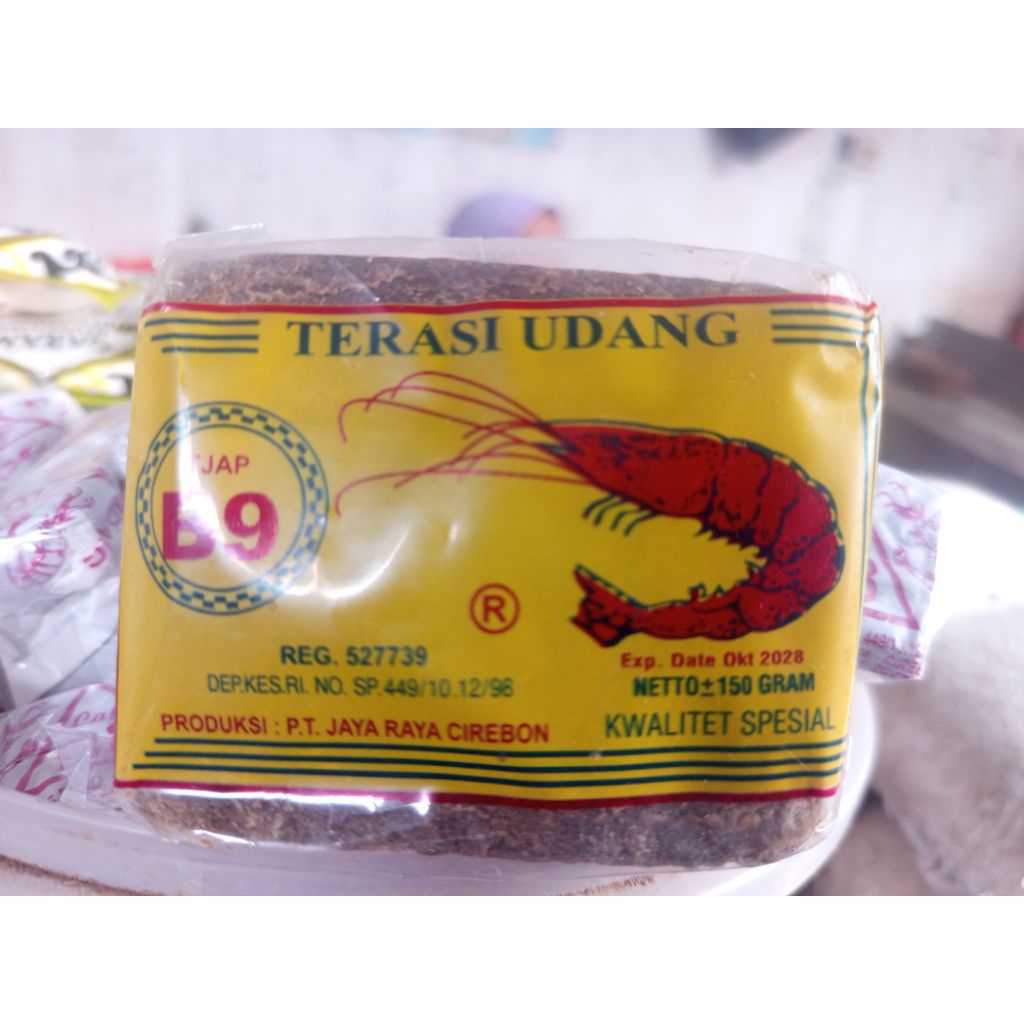 

Terasi Udang cap B9 kuning khas kota Cirebon