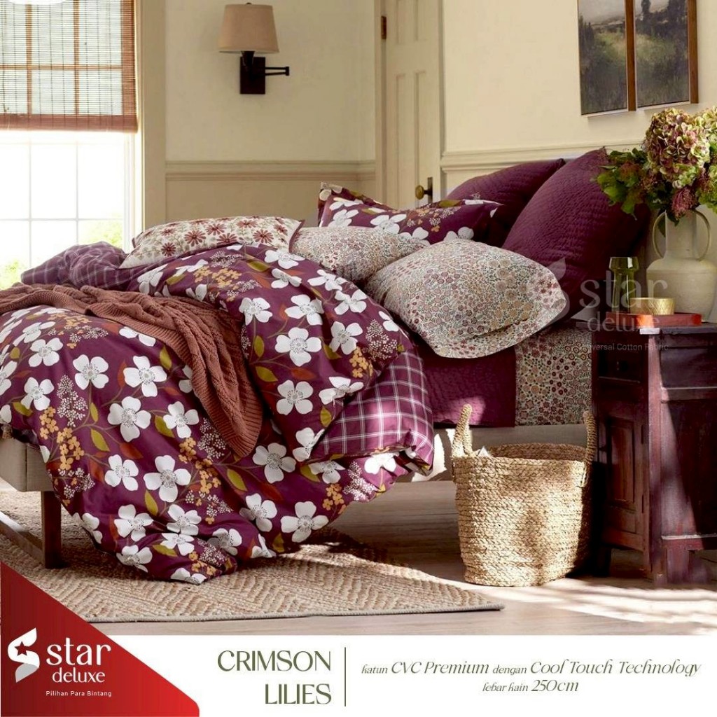 SPREI MOTIF CRIMSON UNGU MERK STAR