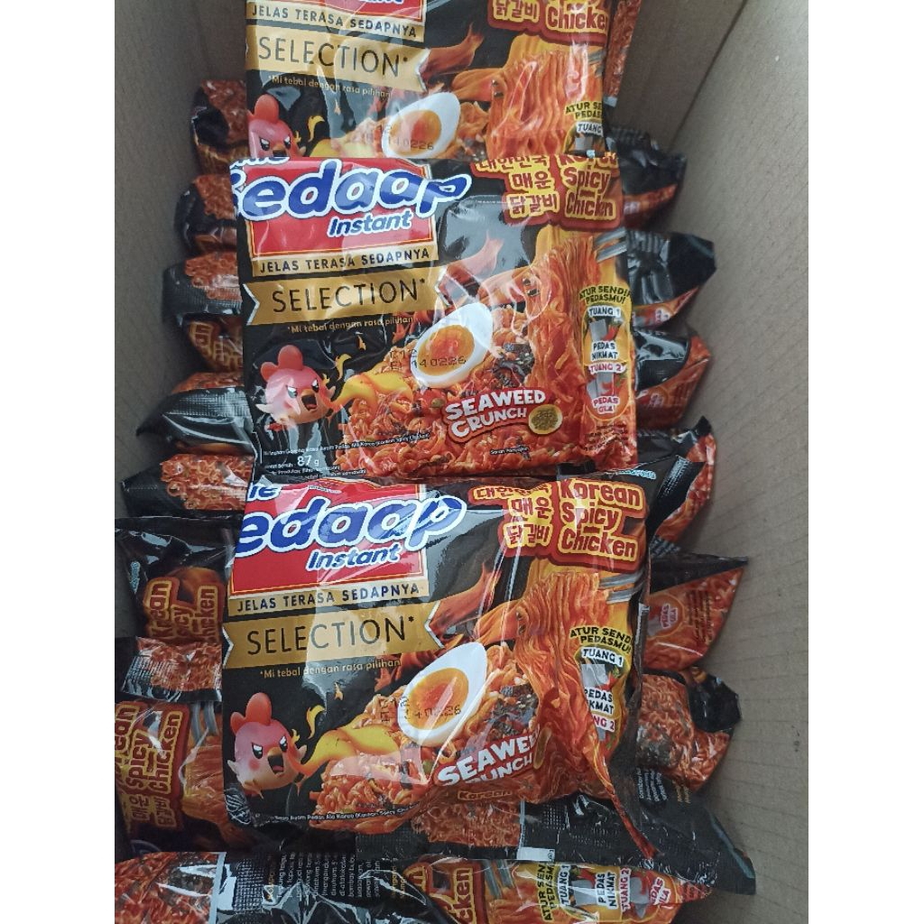 

1 dus Sedaap Goreng Korean Spicy Chicken isi 40 pcs x 87g