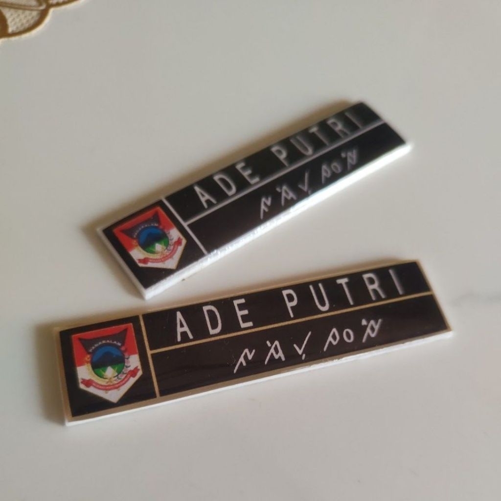 

Name Tag Aksara Ulu Pagar Alam