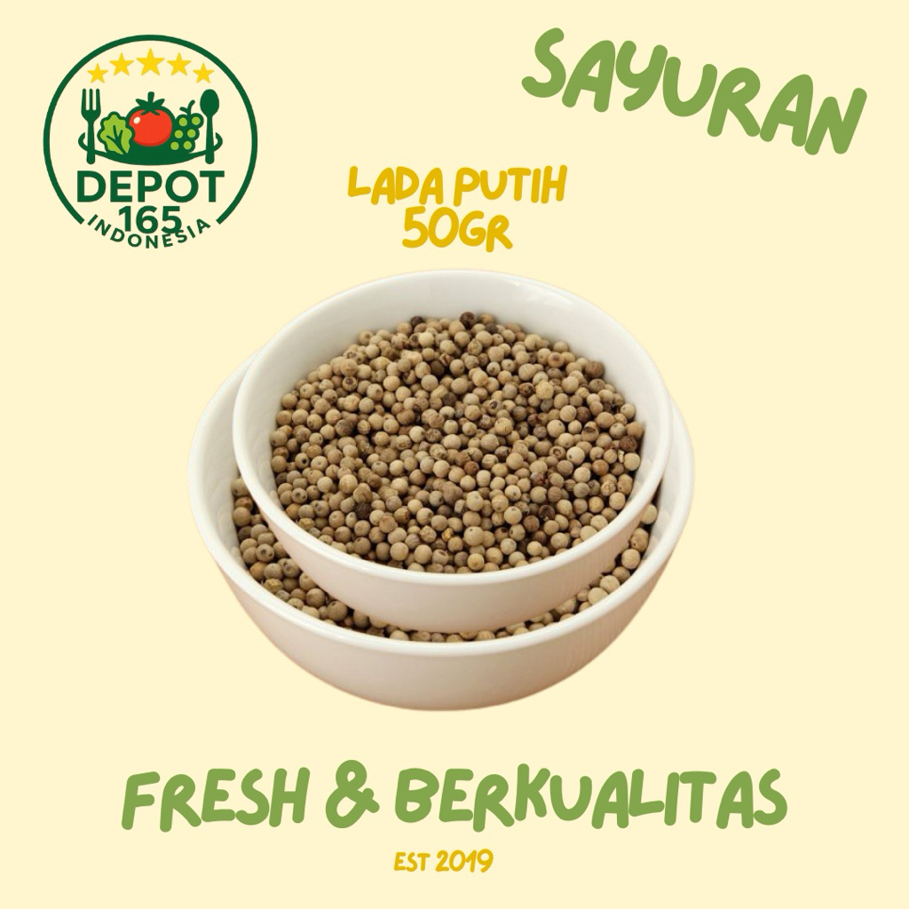 

LADA PUTIH 100 gr | DEPOT 165 INDONESIA MART | SURABAYA