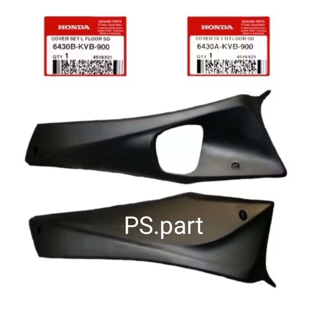 6430A-KVB-900-6430B-KVB-900 Cover tutup Lantai Kanan /Kiri Vario 110 CW Karbu 2006-2014 Original AHM