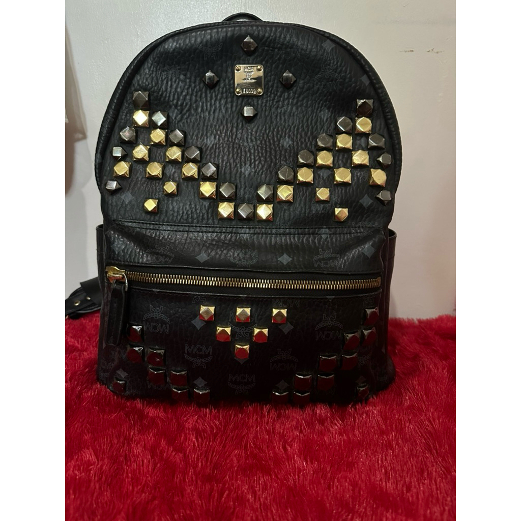 ransel MCM full kulit luar dalam