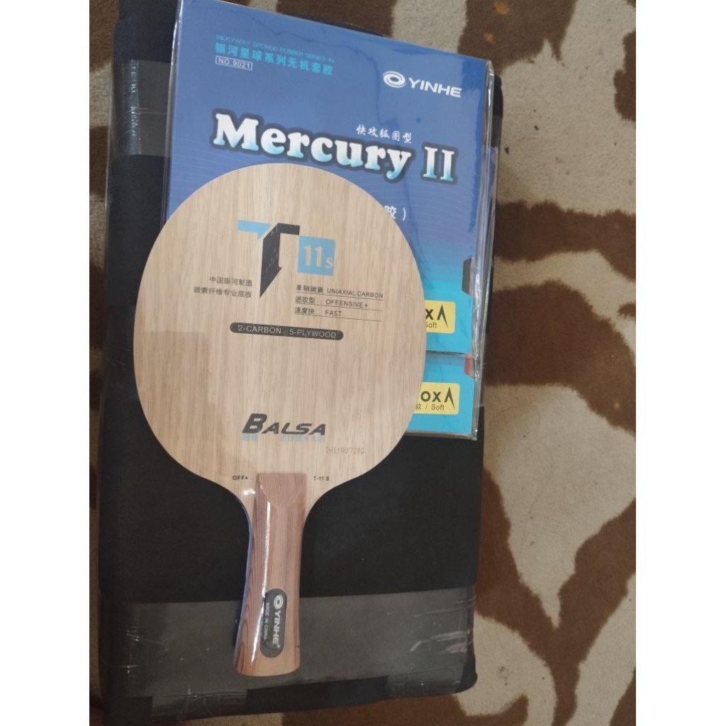 blade yinhe T11s dan sepaket karet mercury 2 soft