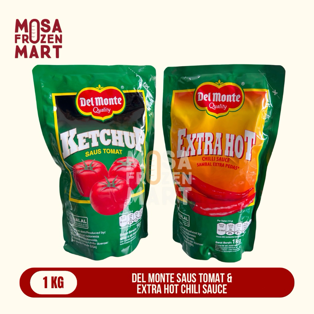 

Del Monte Saus Pouch 1 Kg | Del Monte Saus Tomat dan Extra Hot