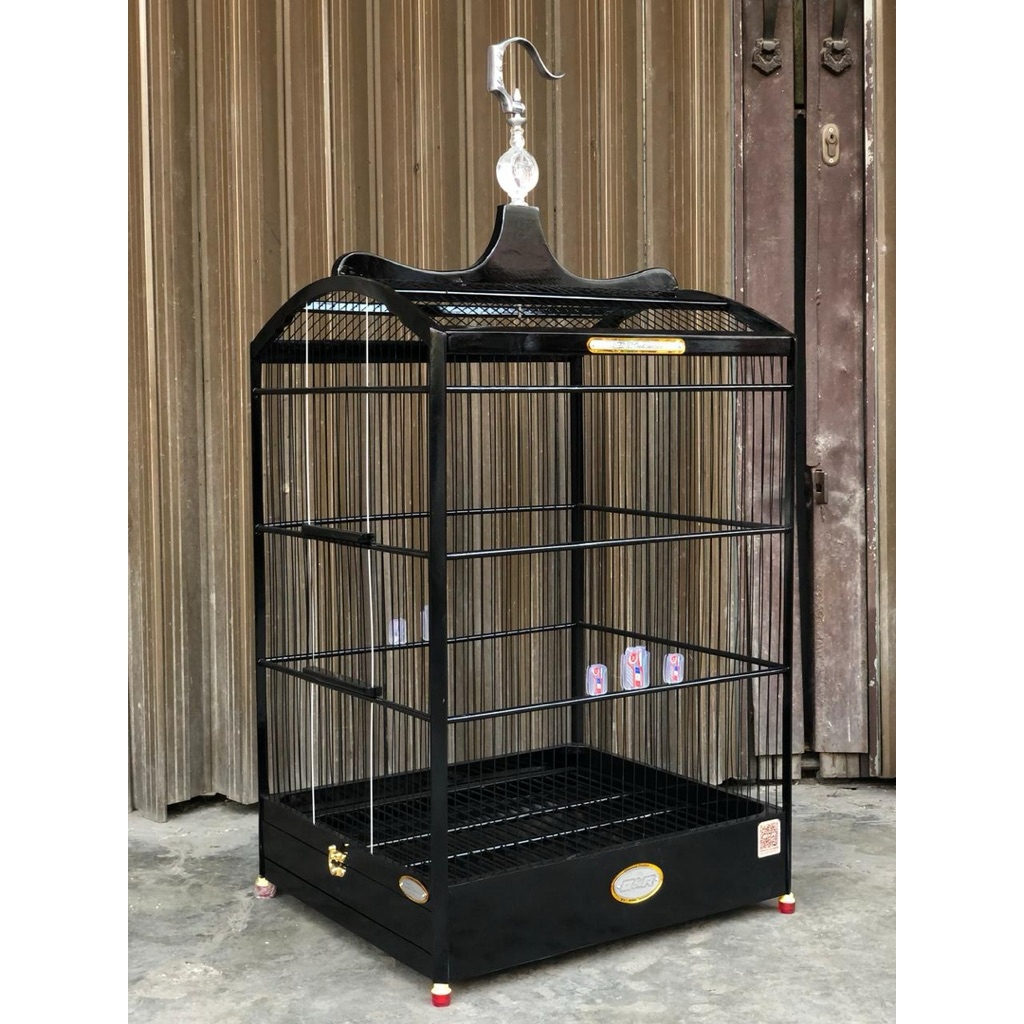 Sangkar Kotak BNR Black Gloss Ruji Fiber (barcode) uk no.1