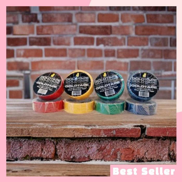 

Goldtape PVC Warna | Selotape Warna Isolasi Listrik Satu Slop isi 10