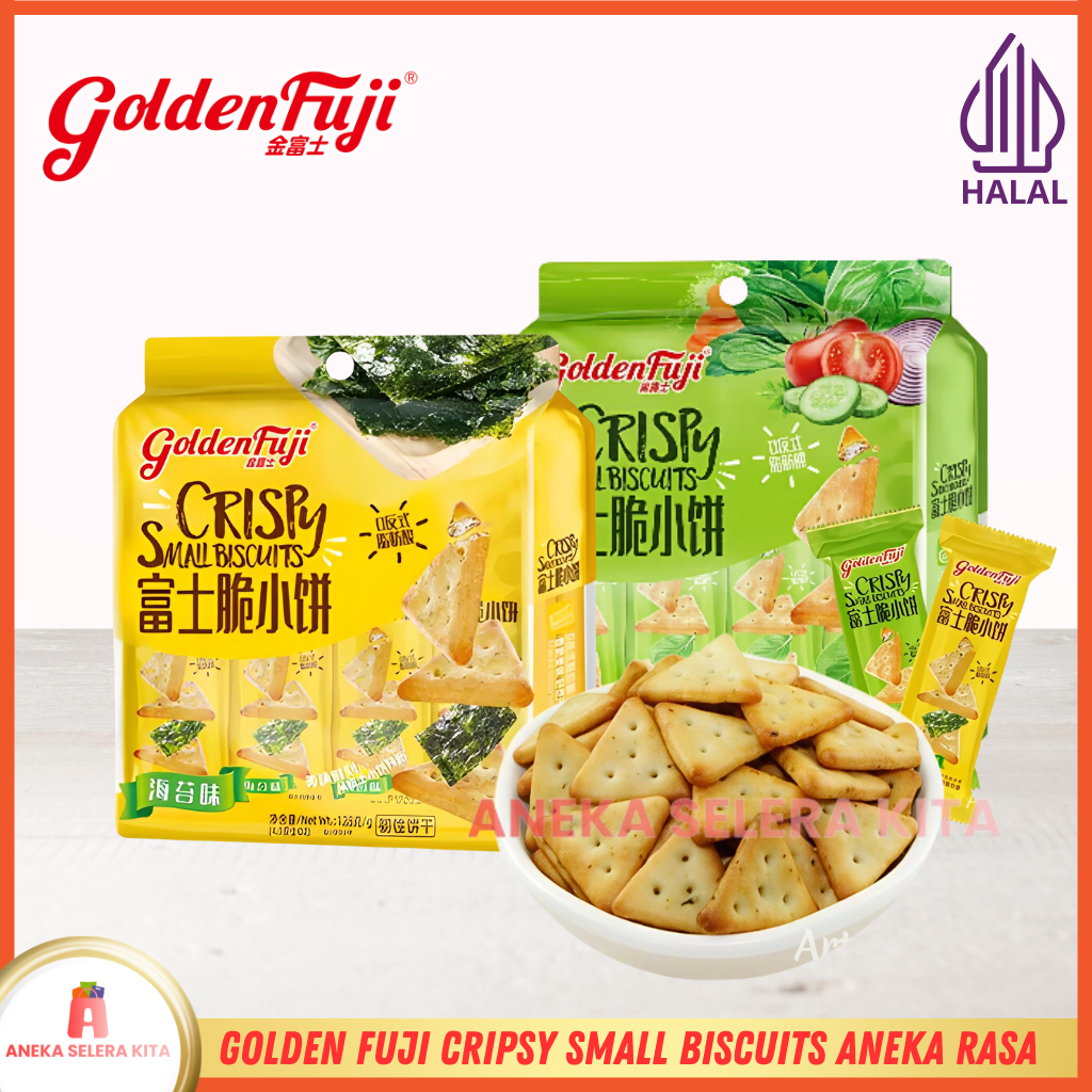 

Golden Fuji Crispy Seaweed & Vegetable Flavor Biscuit - Halal 128g