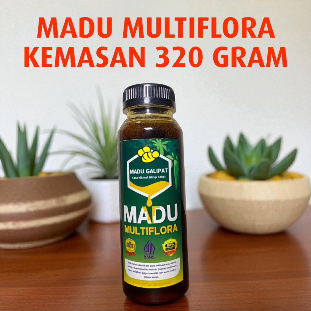 

Madu Multiflora Asli Galipat -- Kemasan 320 gram